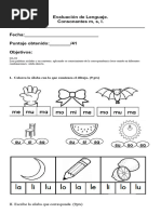 Guía Refuerzo Letra M, L, P, S | PDF | Fonética | Habla