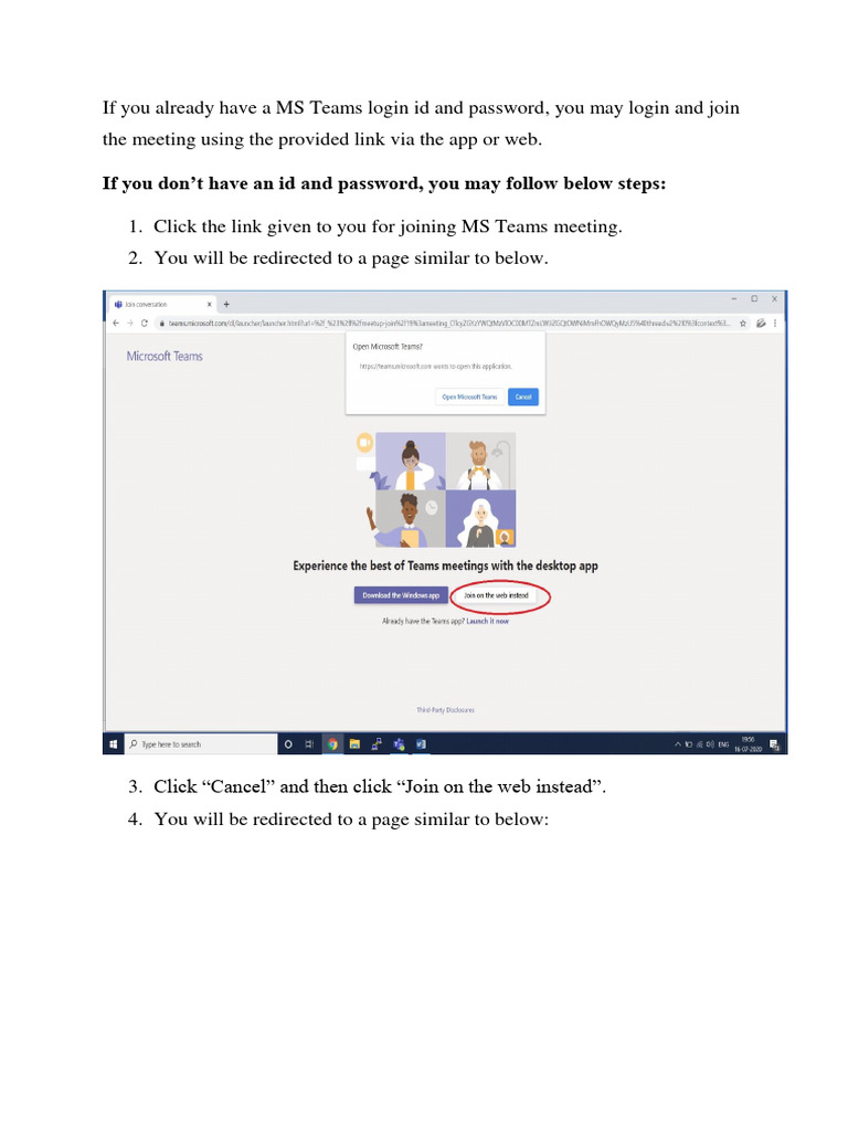 Basic Guidelines For Online Meeting 41 Pdf