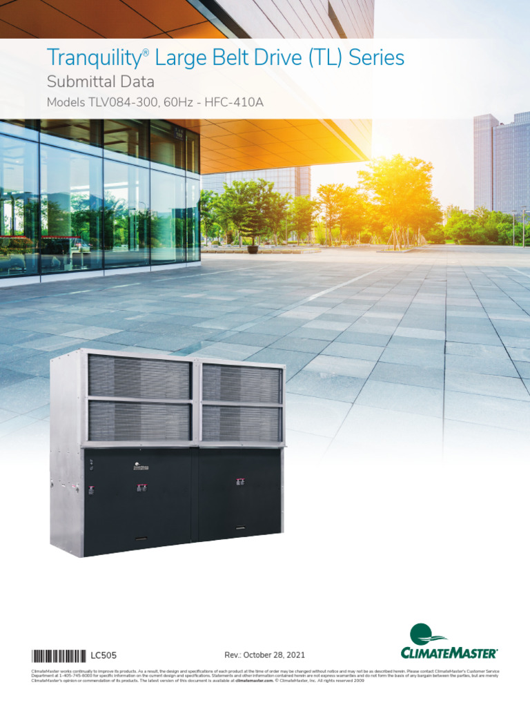 Tl climatemaster commercial pdf british thermal unit water