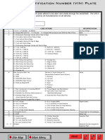 Vehicle Identification Number (VIN) Plate: Main Menu Site Map