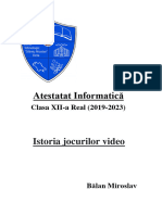 Istoria Jocurilor Video