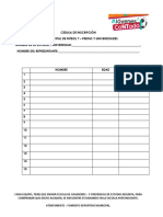 Cedula de Inscripcion Futbol 7 Prepas y Universidades PDF