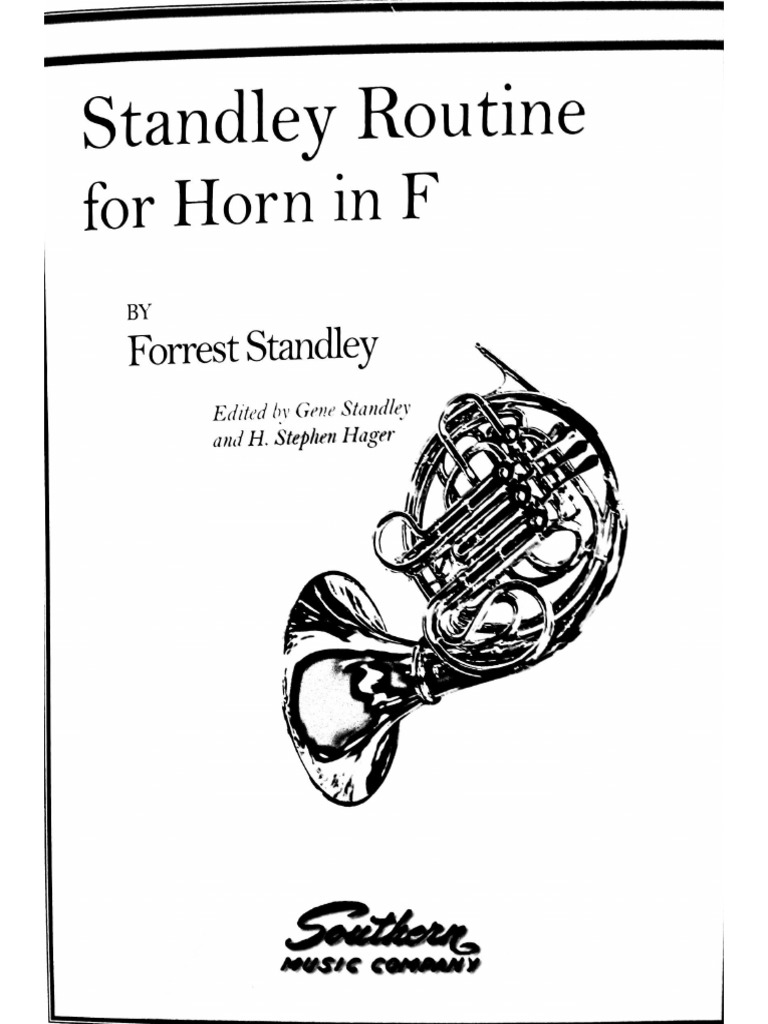 Standley Routine For Horn in F PDF