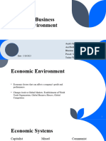 International Business Economic Environment Edited