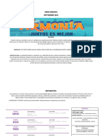 Serie Armonia - Planificacion Mensual