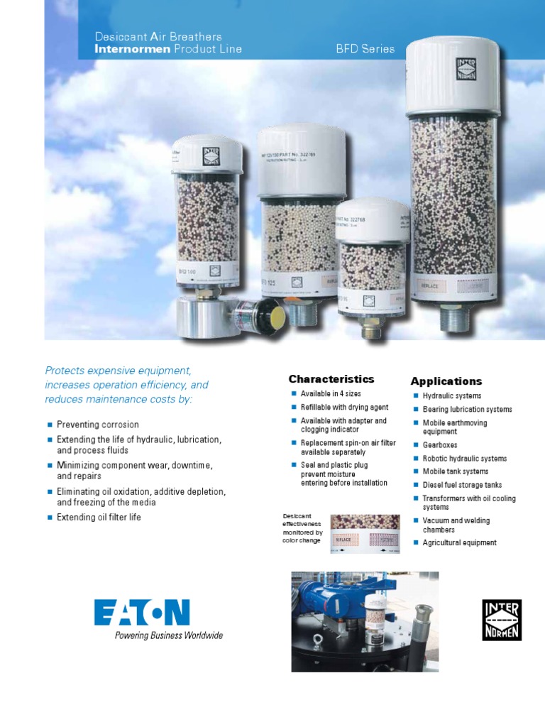 Eaton Internormen Desiccant AirBreathers Filtration Chemical