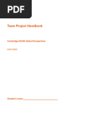 Team Project Handbook 2020