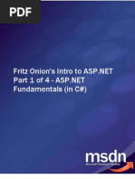 Fritz Onion Intro To ASP - Net Part 1 of 4 ASP