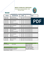 Calendario Cpim Ciclo 2022-2023