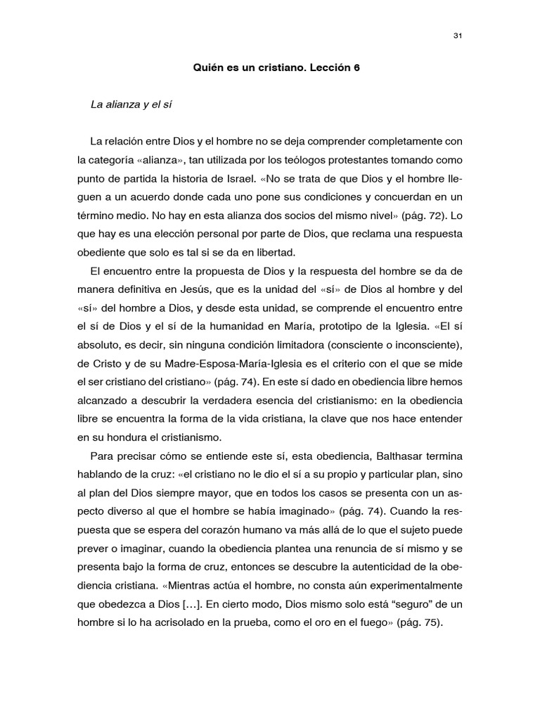 La Obediencia Cristiana y su Esencia | PDF | Amor | Fe