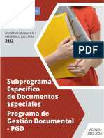Subprograma de Documentos Especiales Final