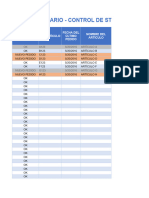 Plantilla Excel Inventario