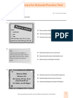 GIAE L3 Preliminary For Schools Practice Test