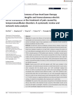 J of Oral Rehabilitation - 2021 - Ren - Comparative Effectiveness of Low Level Laser Therapy With Different Wavelengths and