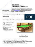 ''4x8''POOL TABLE... (INDIAN)