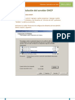 Instalación y Configuracion Del Servidor DHCP