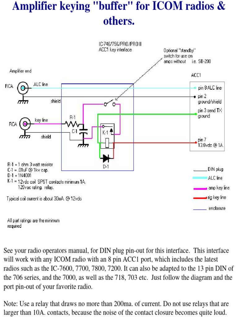Keyinterface - Amp Keying Buffer For Icom | PDF