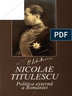 Politica Externă a României (Nicolae Titulescu)