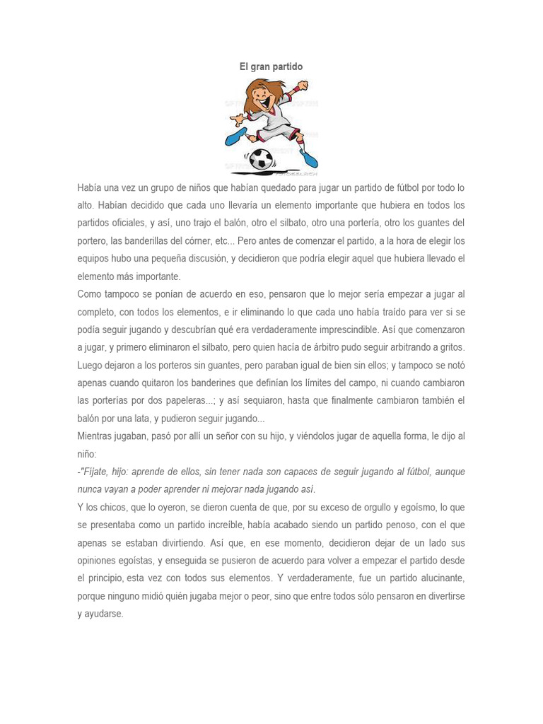 El Gran Partido Pdf