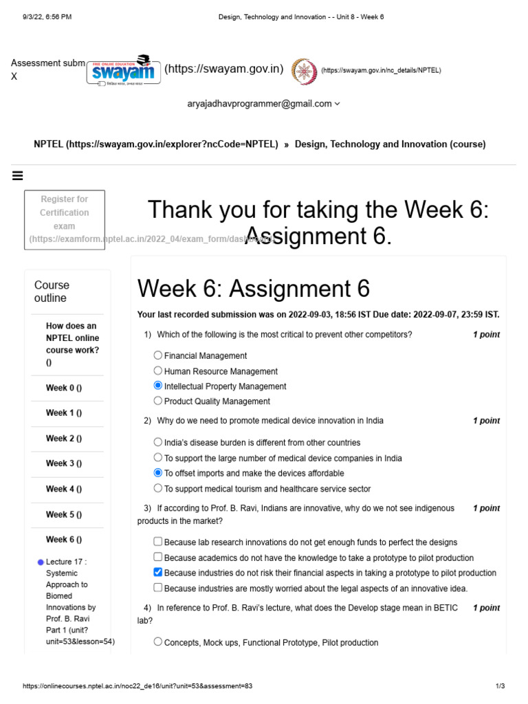 Design, Technology and Innovation - Unit 8 - Week 6 | PDF
