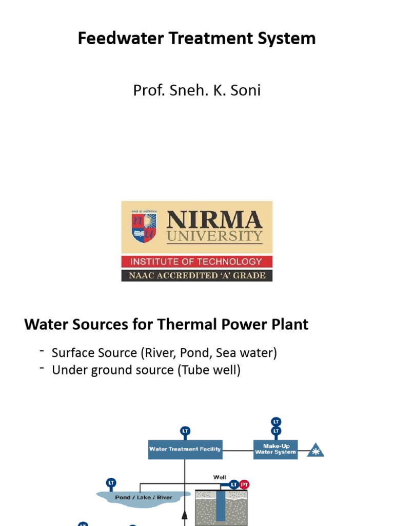 Feed Water Treatment System PDF