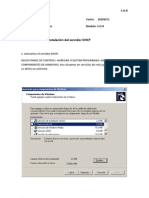 Configuracion y Instalacion Del Servidor DHCP