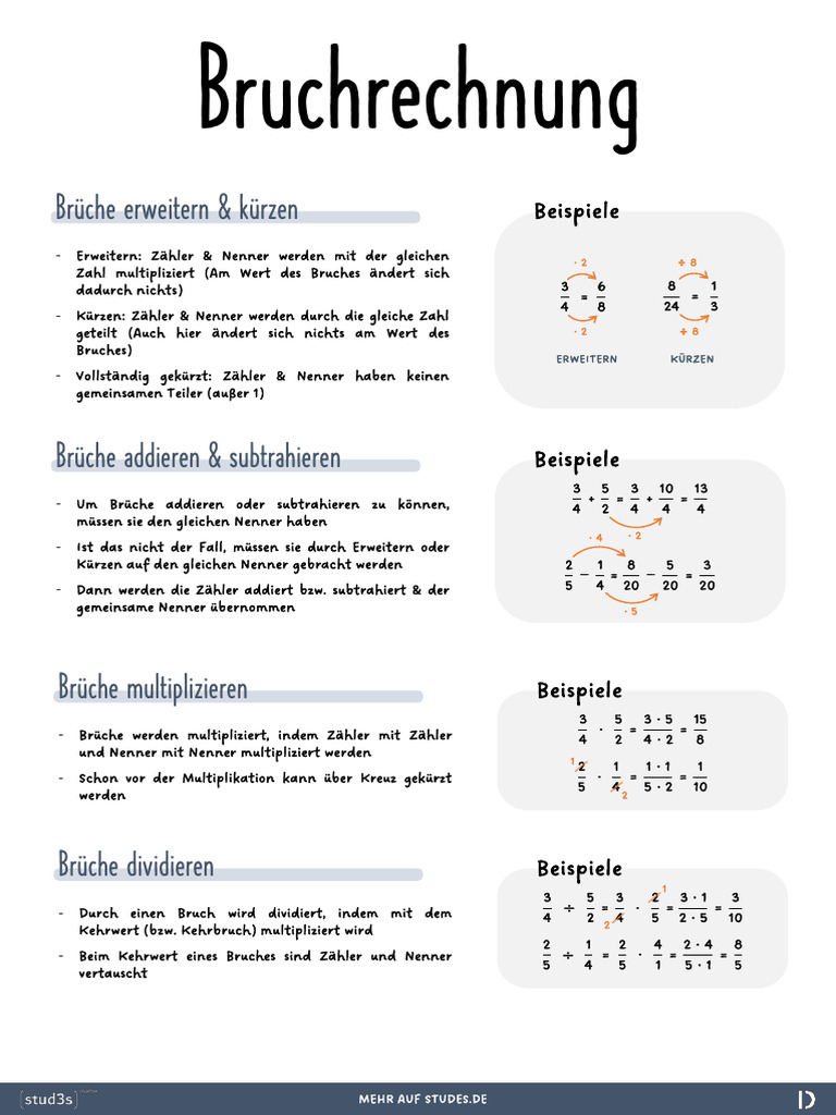 Bruchrechnung | PDF