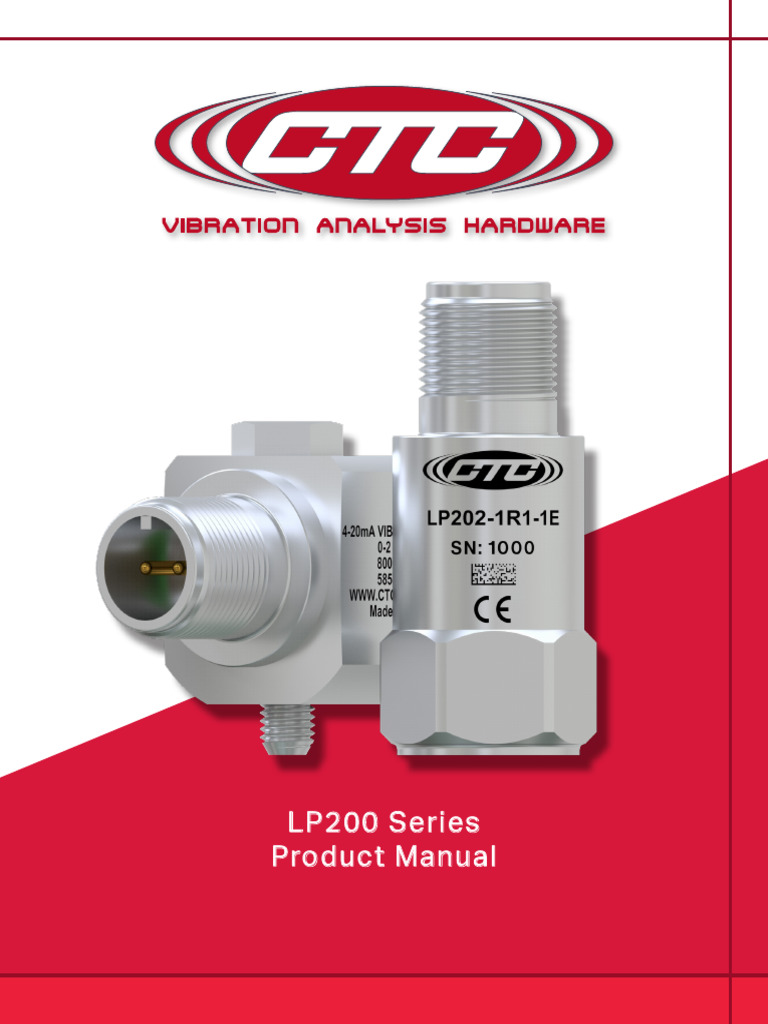 LP200 Series Vibration Sensor Manual | PDF | Electronic Filter ...