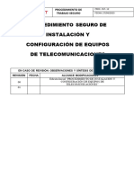 Isetel-SGSST-PR-001 PROCEDIMIENTO ESCRITO DE TRABAJO SEGURO PARA INSTALACION DE EQUIPOS
