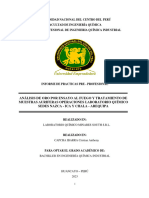 Informe de Practicas Facultad de Ingenieria Química - Capcha Ibarra Cristian Anthony