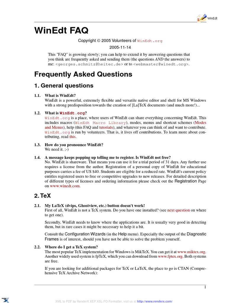 Winedt Faq | PDF | Art