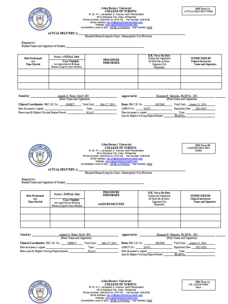 PRC Forms | PDF