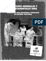 Elecciones Generales y Departamentales 2008. Análisis de Una Experiencia Ciudadana de Control Electoral - Decidamos - PortalGuarani - Paraguay