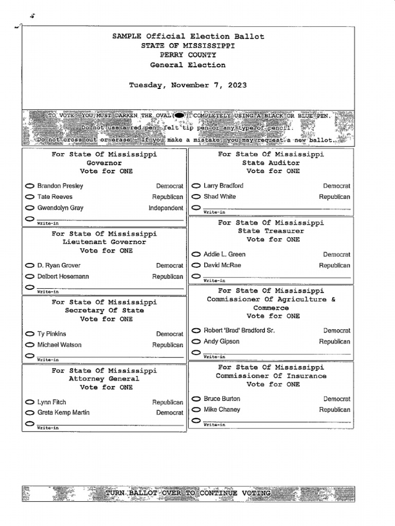 Perry County Sample Ballot PDF