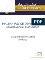 Hialeah Police Department Organizational Assessment