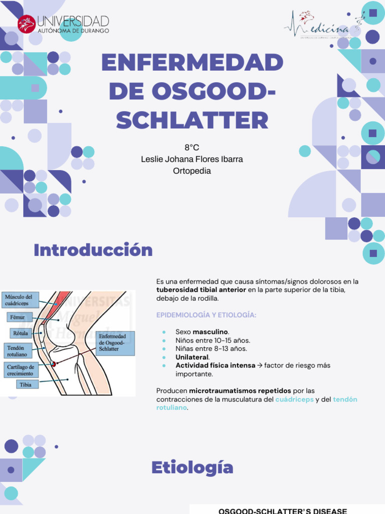 Enfermedad de Osgood Schlatter | PDF