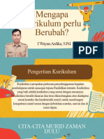 Mengapa Kurikulum Perlu Berubah