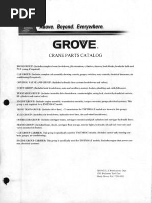 Manual de Partes Grove Rt760e 1 | PDF