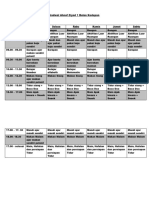 Jadwal Ahnaf Ziyad 1 Bulan Kedepan