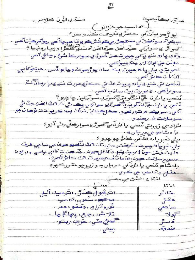 Sindhi 8 | PDF