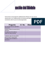 Evaluación del módulo