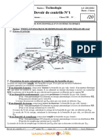 Devoir de Contrôle N°1 - Technologie Poste de Remplissage Des Bouteilles de Gaz - 2ème TI (2011-2012) MR Gammoudi Naoufel