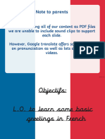 French Greetings Powerpoint