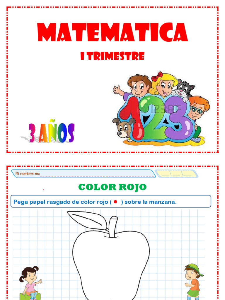 Matemáticas Iniciales para Niños de 3 Años | PDF