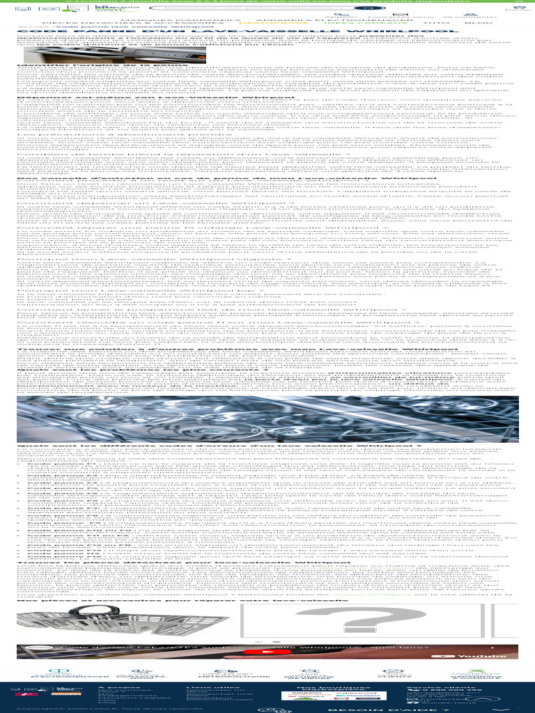 Panne Lave Vaisselle Whirlpool Sans Code Erreur — free download