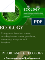 Ecology 1st Report in G MST