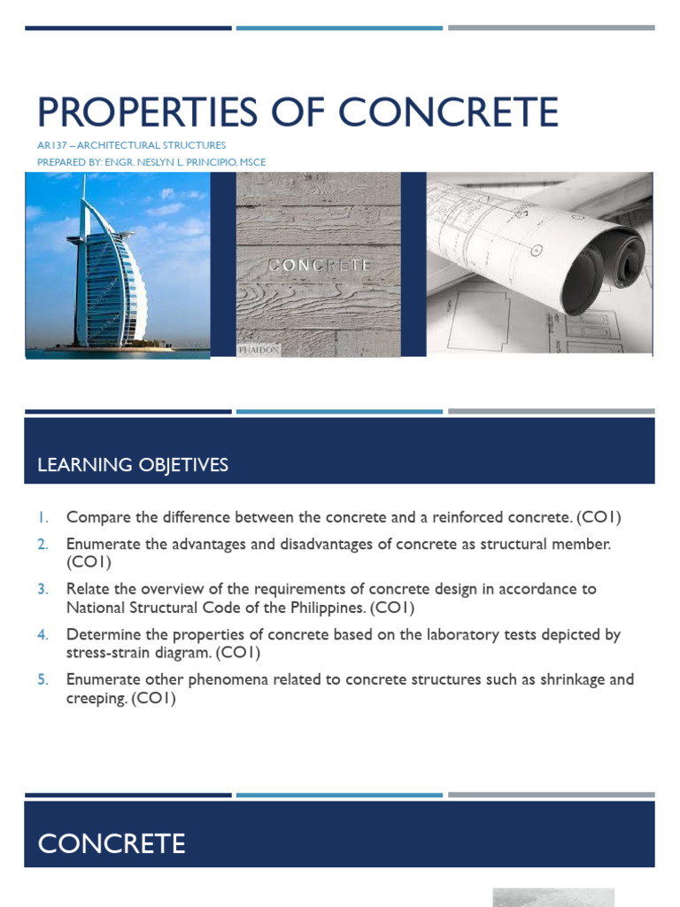 1 - Properties of Concrete | PDF