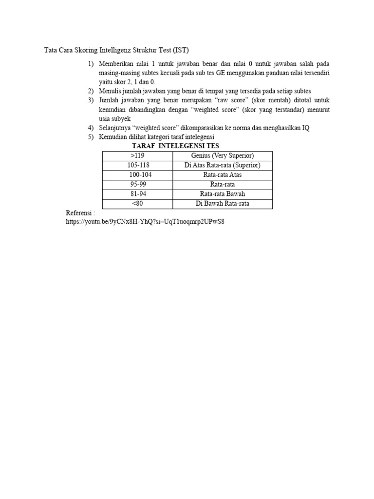 Intelligenz Struktur Test Pdf | Intelligenz-Struktur-Test IST 2000 R ...