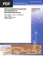 Electrical Model Development and Validation For Distributed Resources