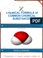 Lesson 2 Chemical Formula of Common Substances